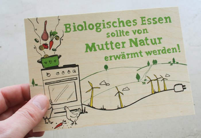 Postkarten Illustration für Ökostrom-Anbieter